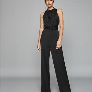 Reiss Milo Black Jumpsuit
